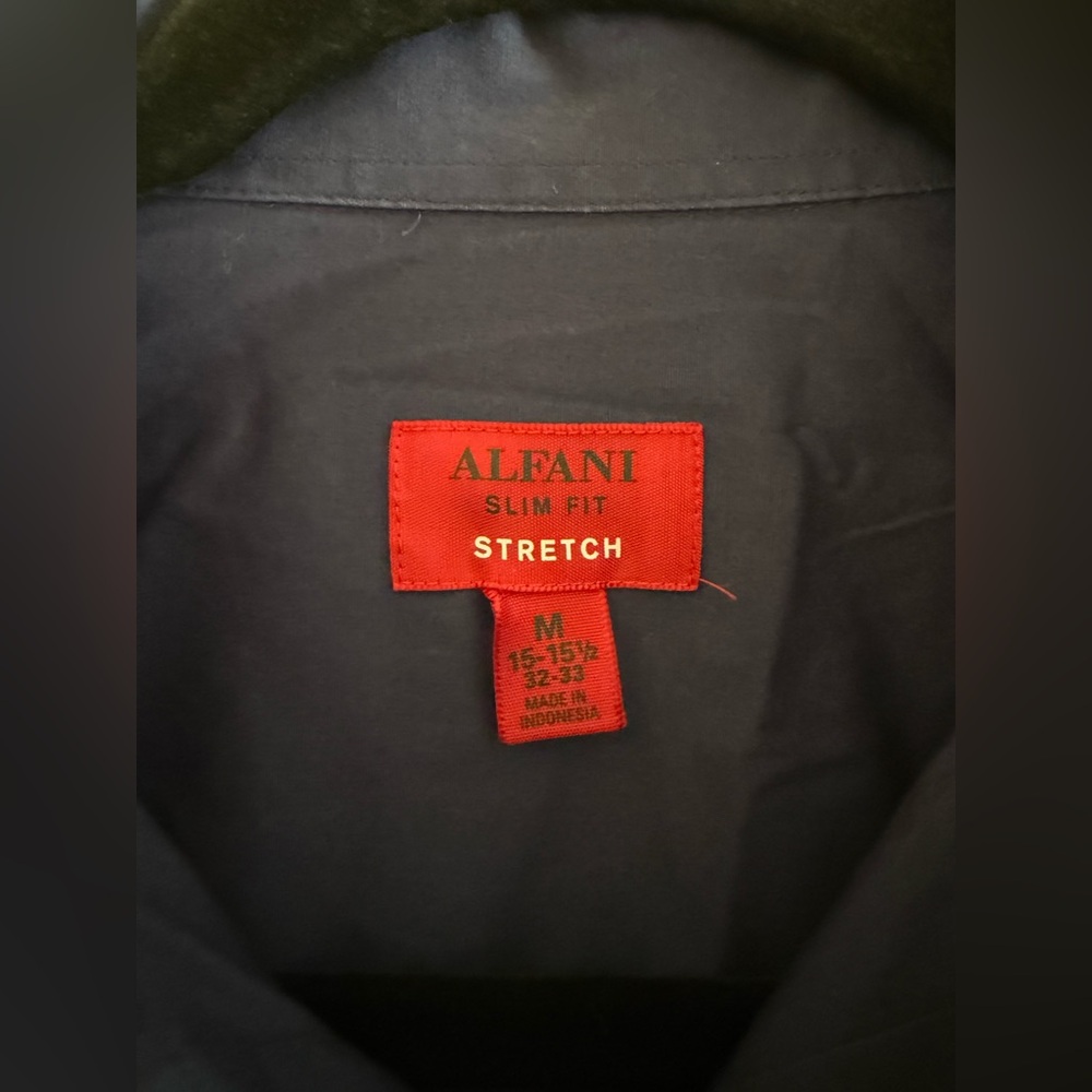 Alfani Blue Men's  Shirt - Picture 3 of 3